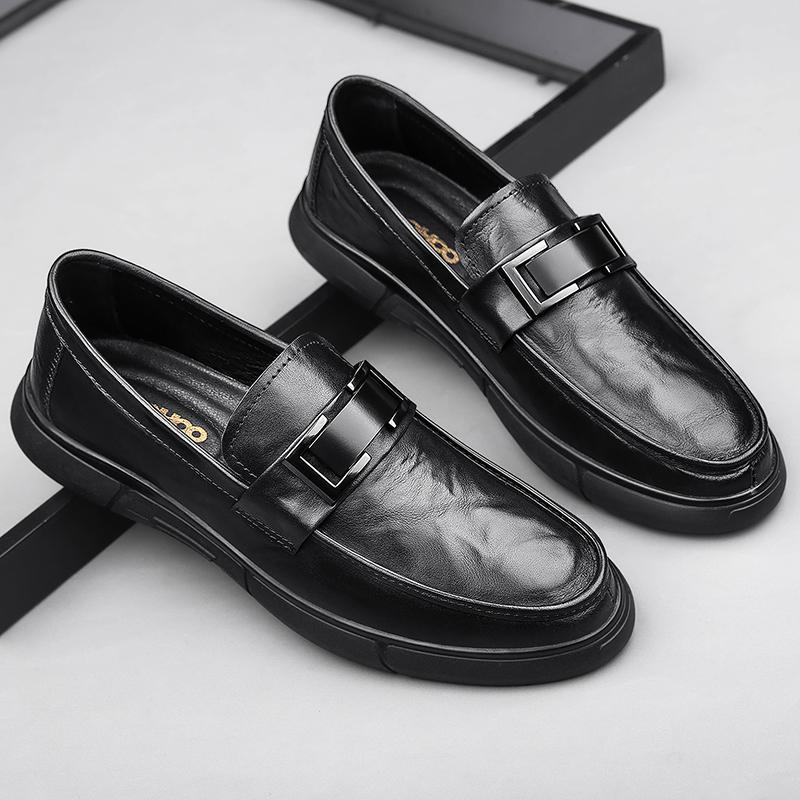 Fashion 2024 Spring New Man Shoes Genuine Leather Mens Moccasin Shoes Fashion Luxury Brand Loafer Shoes Men Luxury Male Casual Footwear