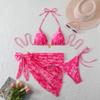 Europe and America 1011 new swimsuit women's style sexy lace-up printed bikini swimsuit bikini spot