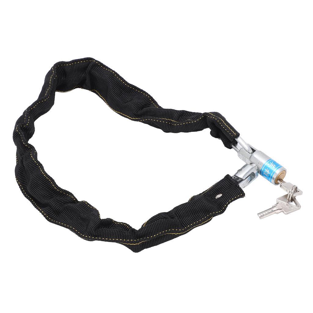 Bicycle Chain Lock Anti Theft Security Bike Lock with 2 Keys for Bicycles Motorcycles Doors