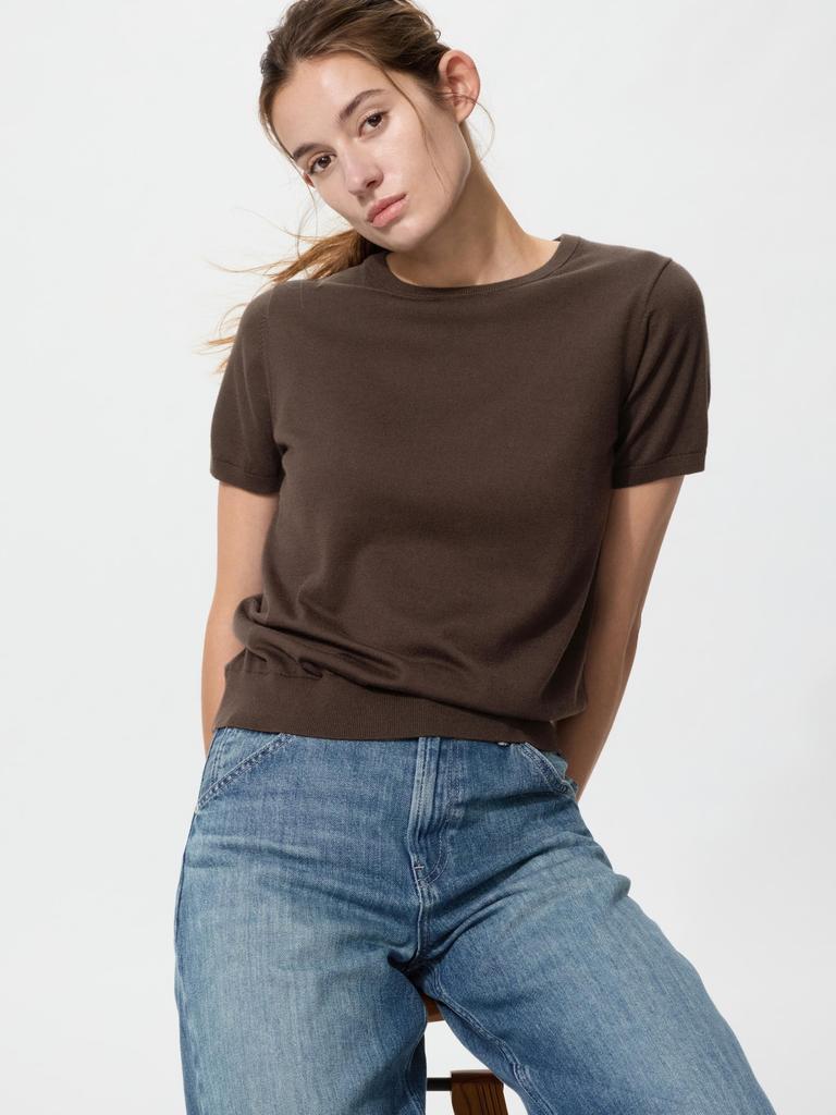 Uniqlo Japan Uv Cut Crew Neck Sweater Short Sleeve