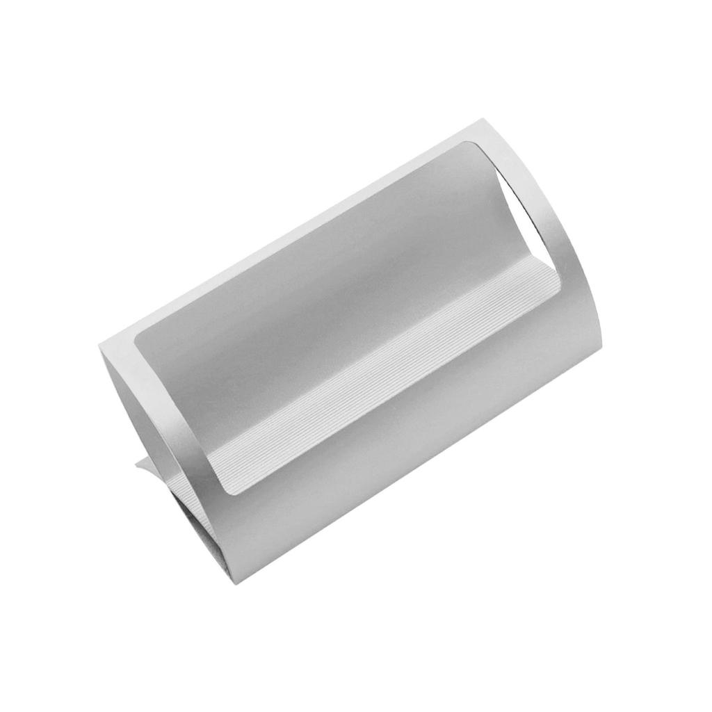 Stylish Aluminum Alloy Desktop Q Shape Business Card Holder for Tradeshows