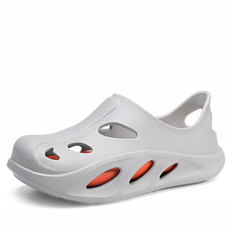 

Men s Summer Sandals, Lightweight, Breathable, Wear-Resistant Outdoor Beach Shoes 40 серый