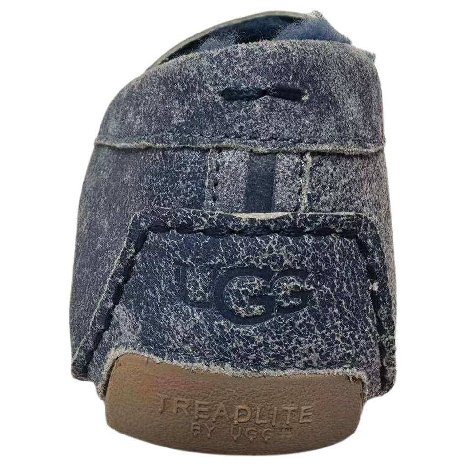 UGG Henrick Twinface Sheepskin Versatile Casual Loafers Men Loafers Blue 1092549-DEN