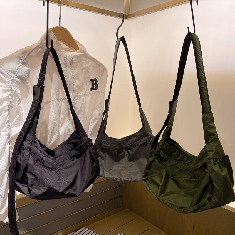 Large capacity summer lazy wind single shoulder oblique span bag 2025 new fashion casual canvas trend Oxford cloth bag