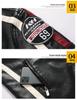 Herren Herbst Winter Motorrad Lederjacke mit Stickerei Patchwork - Europäischer und Amerikanischer Stil