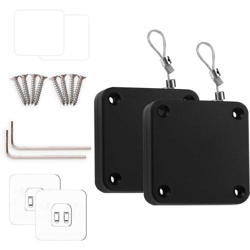 

HanaHaul Door Closer, 1200G Pull Force, Automatic Door Closer, Set of 2 Mini Door Closers, Home Sliding Door Closer, Easy Installation, Replacement Do