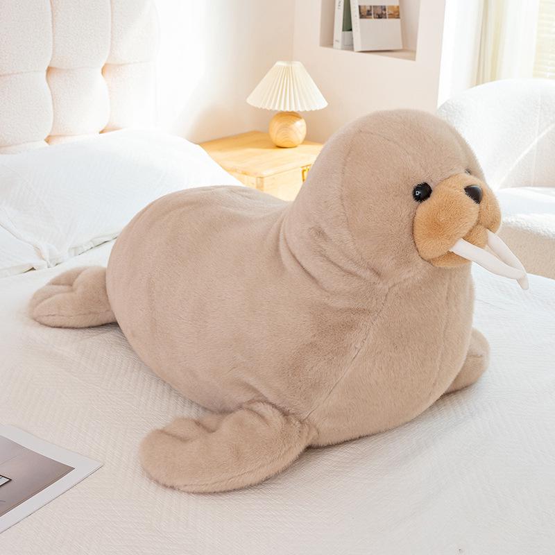 Международная сувенирная плюшевая игрушка Морж для детей 25cm Dark 0.21kg