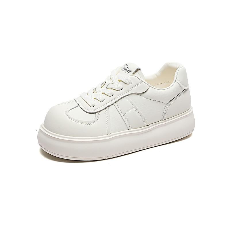 Leather Platform Women's Spring New Casual Sports Little White Shoes Versatile Lightweight Board Shoes