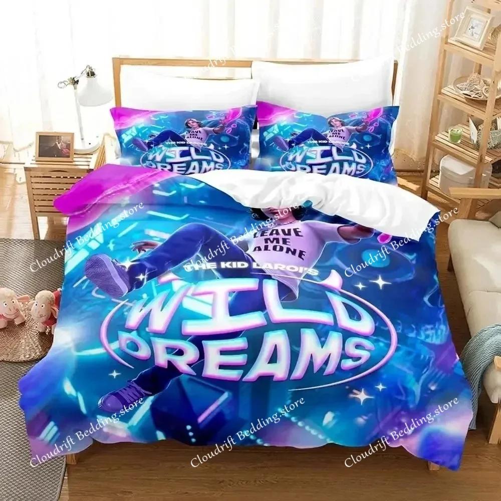 Exquisite 3D The Kid LAROI Wallpaper Anime Digital Printing Bedding Set Duvet Cover Comforter Bed Youth Kids Girl Boys Gift026
