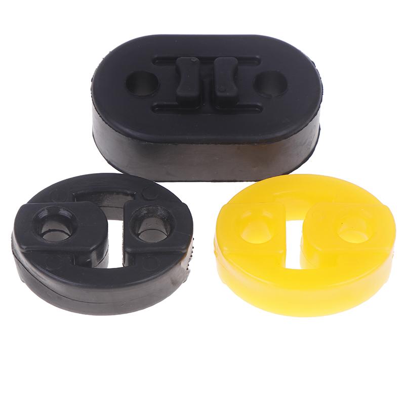 2 Stück 2 Löcher Auto Gummi Auspuff Endrohr Halterungen Aufhänger Isolator Ersatz Auspuffhalterung Universell