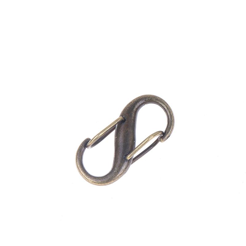 10Pcs S Hooks Eco-Friendly Metal Key Clip Camping Secure Backpacks Fastener Carabiner Keychain Stable Wilderness Survival Tools