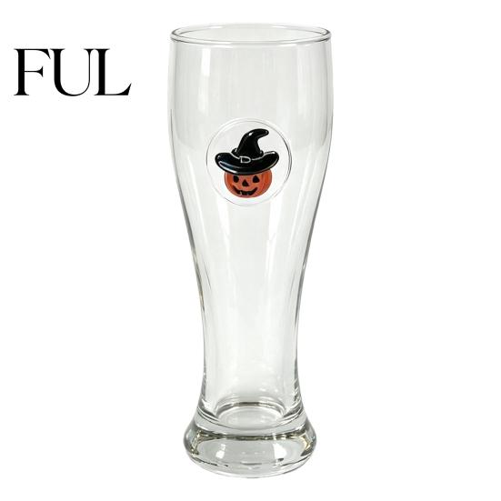 Atmospheric Beverage Cup 400ML Beer Glass, Spooky Pumpkin Ghost Black Cat Halloween Wine Glass Cup, Holiday Tall Glassware for Bar, Kitchen