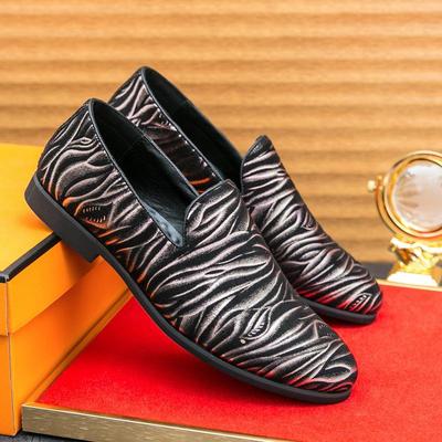 Men's Plus Size Formal Leather Loafers - Pointed Toe Business Casual Shoes for Wedding and Groom
