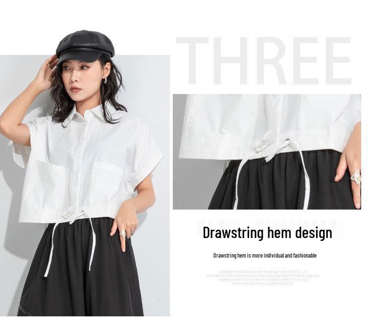 2025 Fall Women's Loose Short Sleeve Blouse - Chic, Casual & Stylish