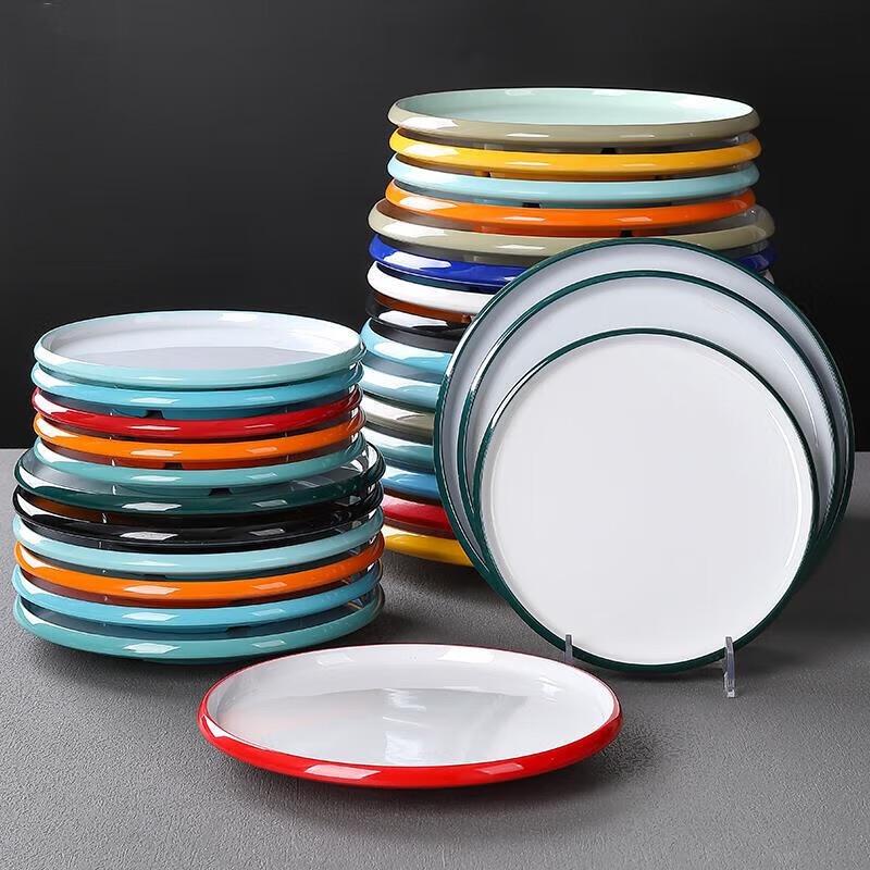 Debo Round Melamine Buffet Cold Dish Plate