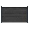 WPC and Aluminum Fence Panel Black