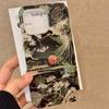 Sparkling Glitter Chinese Style Landscape Crane Phone Case For iPhone 11 12 13 14 15 16 17 Pro Max XS XR X 7 8 Plus Soft Cover