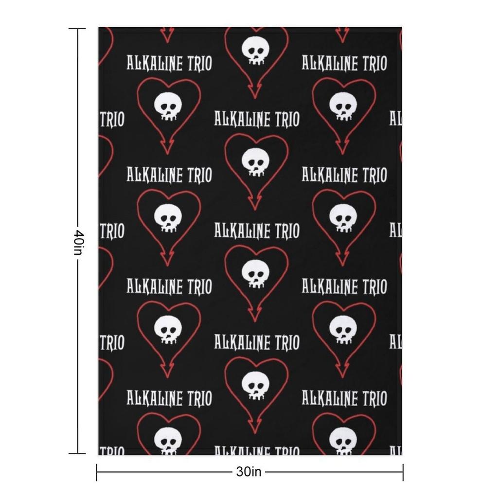 ALKALINE TRIO Throw Blanket Flannels Decoratives For Sofa Thin Cute Plaid Blankets