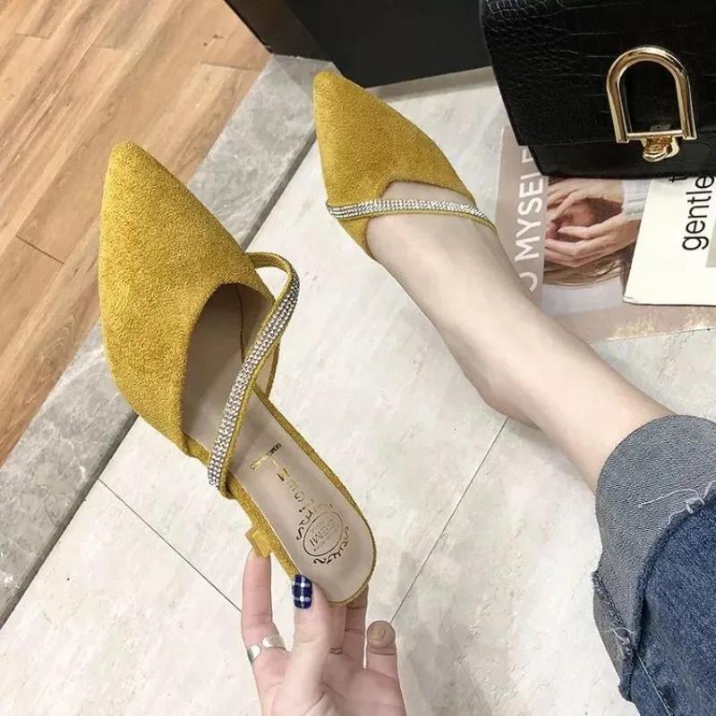 Fashion Rhenstone Women's Slippers and Ladies Sandals Jewels Crystals Slides Shoes Height Multi Color Non Slip Pvc Easy Wears H Sandal