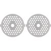 2Pcs Stainless Steel Meat Grinder Plates Discs, Replaceable Meat Grinder Blades Grinding Plate Round Hole for 5# B Type Grinder(3mm)
