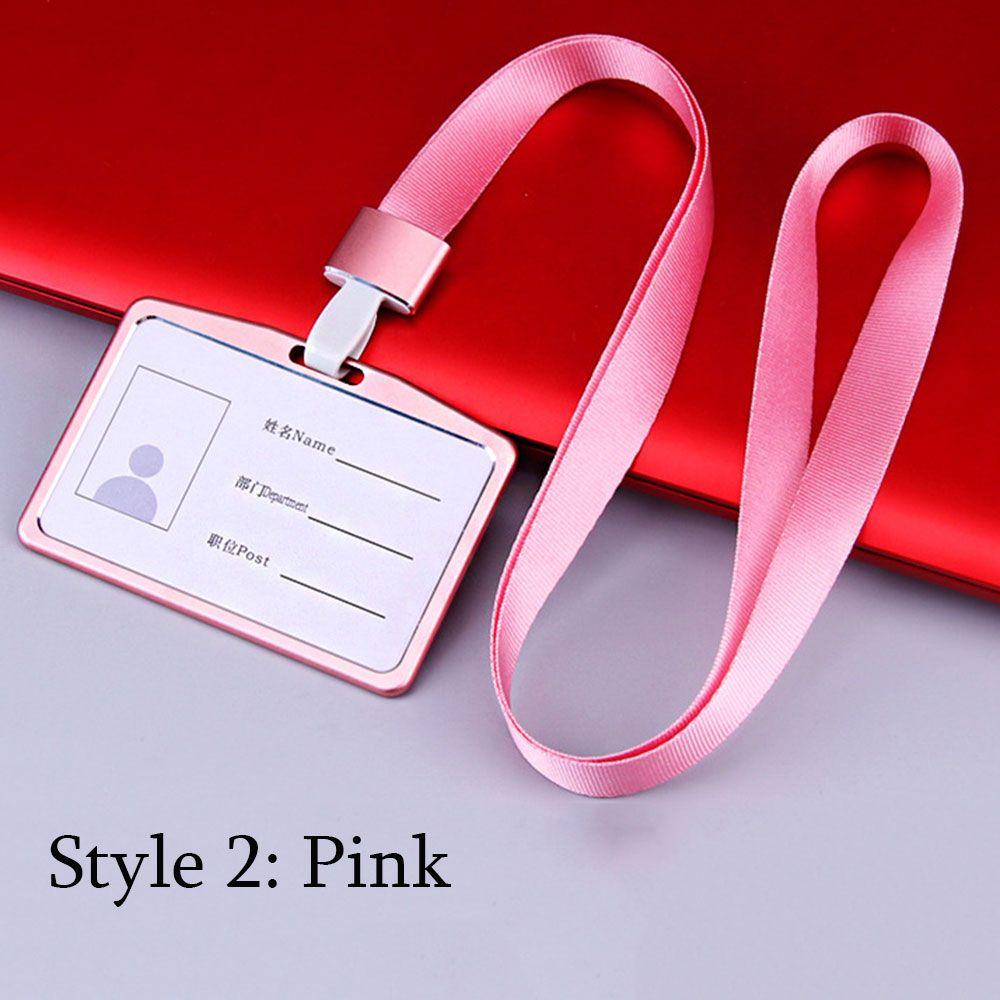 Exhibition Metal Multi colored Name Card Work Card Holders Aluminum Alloy ID Business Case