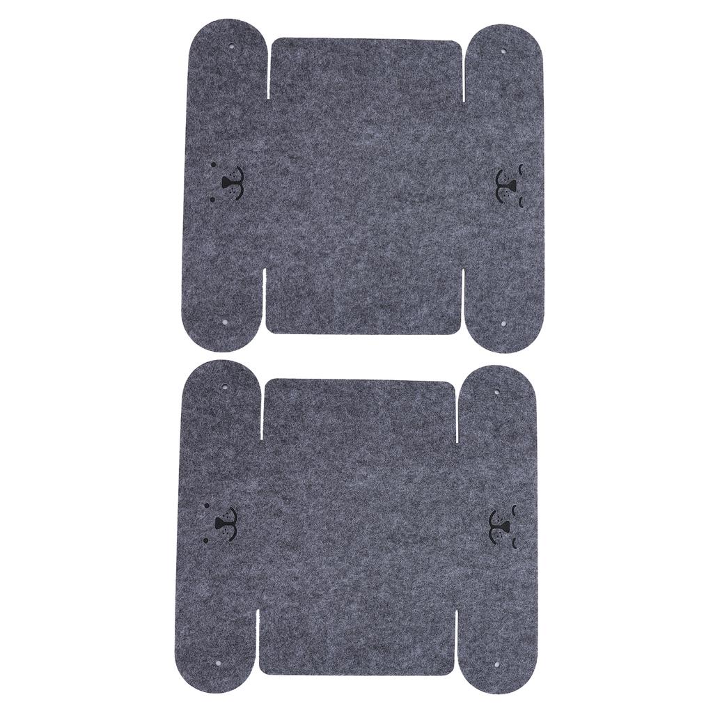 2 Pcs Desktop Storage Felt Box Foldable Felt Storage Basket Makeup Organizing Basket for Home