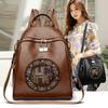 Luxury Brand Women’s Backpack High Quality PU Leather Retro Style Backpacks Fashion Large Capacity Leisure Travel Girls Backpack