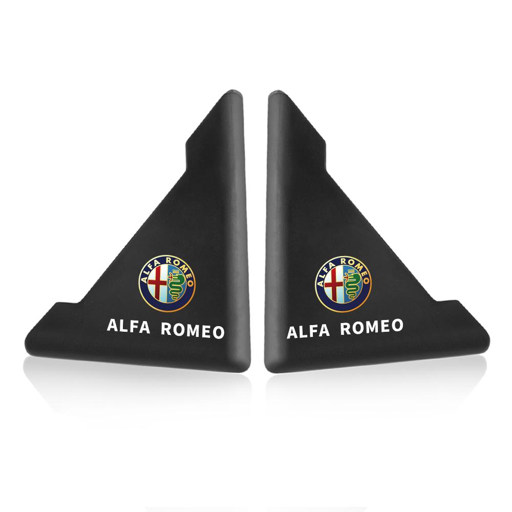 2PCS Scratch Silicone Car Door Corner Protector Cover Crash Bumper Styling For Alfa Romeo Sportiva 147 TZ3 166 Auto Accessories