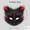Plush Fox Half Face Masks Animal Cat Wolf Mask Halloween Christmas Masquerade Party Cosplay Costumes Props