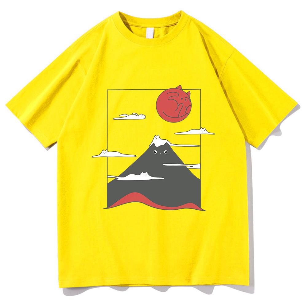 

Funny Cat Graphic T Shirts Japanese Cat T Shirt Kawaii Tops UnisexWomen Clothing Harajuku Clothes Summer Cotton Graphic T Shirts 4XL