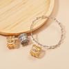 New Creative Magic Retractable Charm Bracelet Shiny Rhinestone Inlaid Twist Stretchable Bangle For Women Men Personality Jewelry