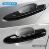 Upgraded Snap-On Door Handle Cover Compatible For -2024 2025 Toyota Rav4 Accessories For Highlander -2024 2025 No Adhesive Black Handle Protectors