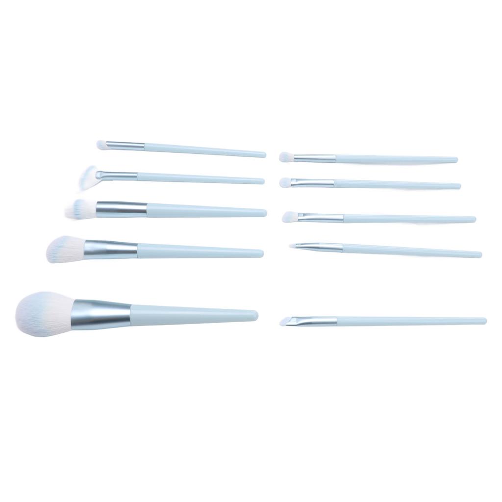 10 Pcs Makeup Brush Set Powder Highlight Eye Shadows Blush Brushes Professional Synthetic Cosmetic B