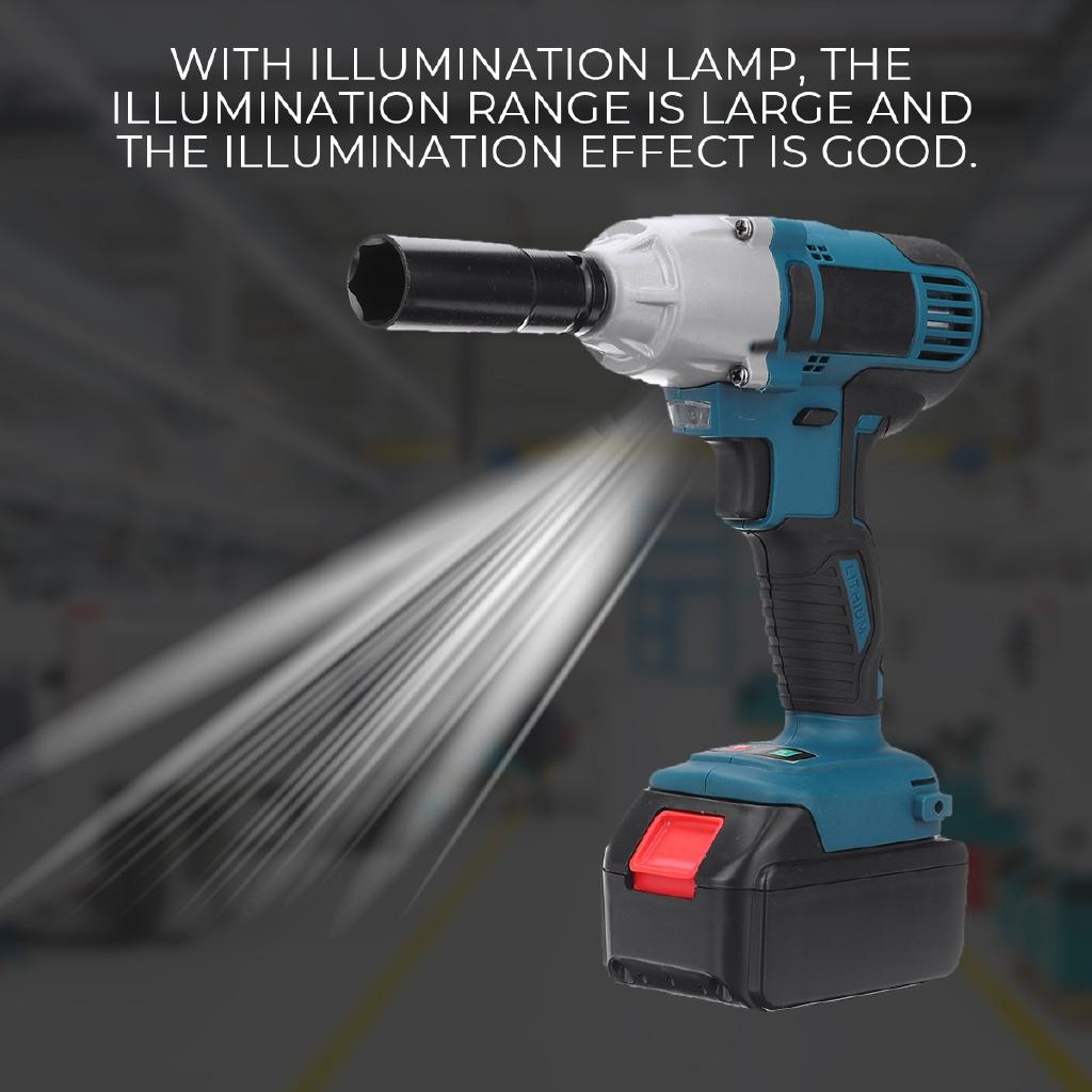 128VF/98VF Electric Impact Wrench Drill 320Nm Cordless Screwdriver Socket Wrench Li Battery Hand Drill Power Tools