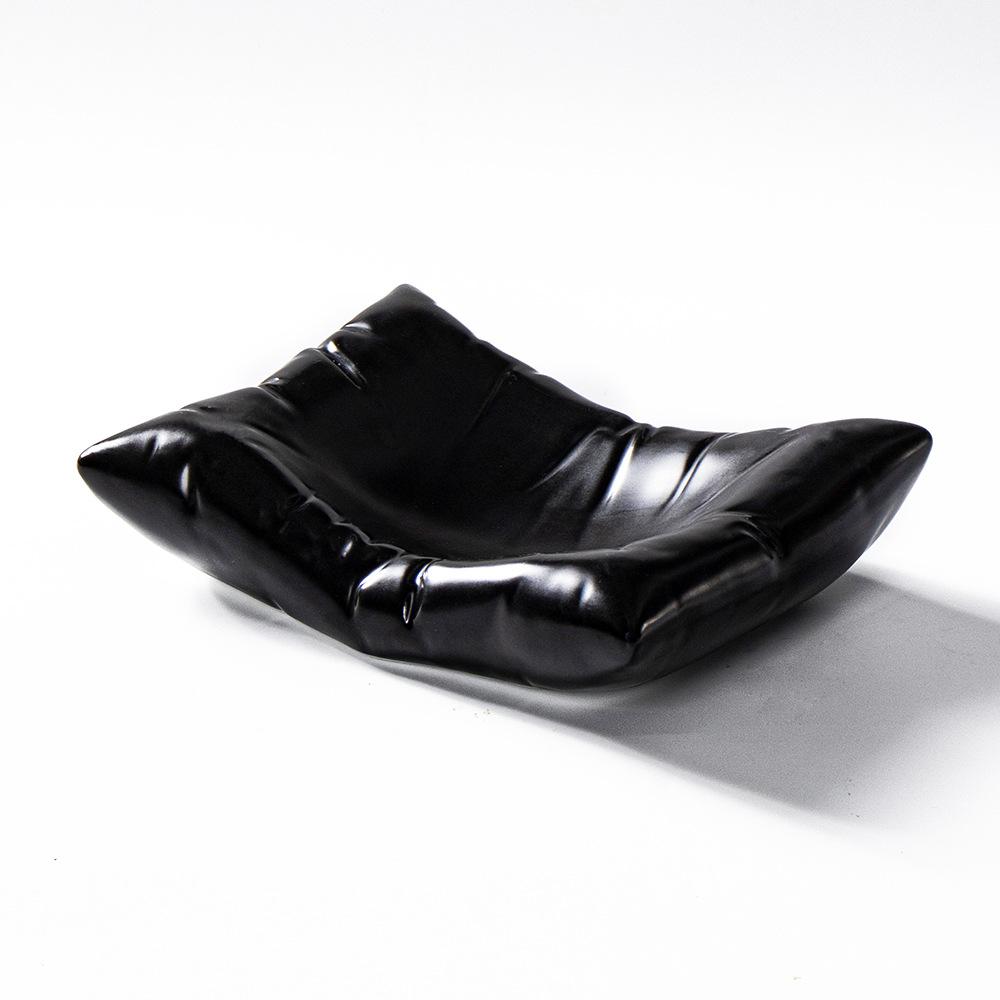 New product rectangular pillow plate ins creative white high-end hotel square plate