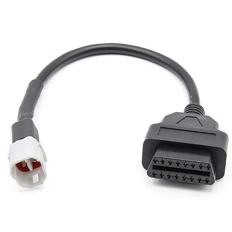 

AERMOTOR For Yamaha Motorcycle 4Pin Plug to 16Pin OBD2 Adapter Diagnostic Cable Type A