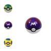 7cm Pocket Monster Master Ball Toy Cute Abs Material Mini Figure For Kids
