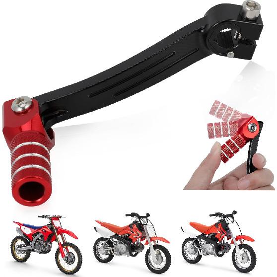 Motorcycle Gear Shifter Shift Lever CNC for CRF50 CRF 50 CRF50F CRF 50F 2025 2024 2013-2025 Dirt Pit Bike Black Folding Tip