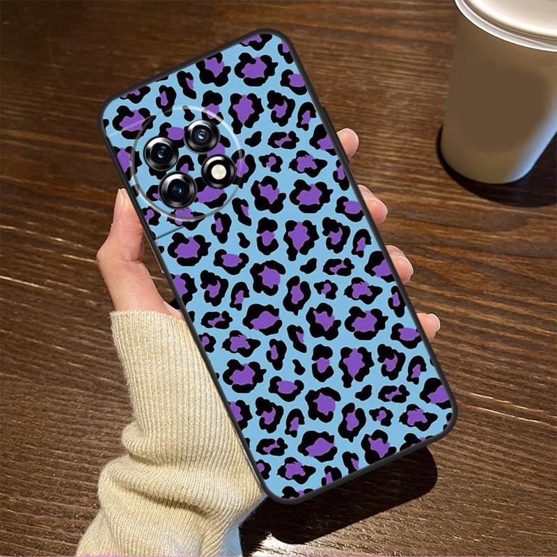 Leopard Skin Case For OnePlus 10T 8T 10R 12R 13R 13s 13 12 11 9 10 Pro Nord CE 5 2 3 4 Lite N20 N30 Cover