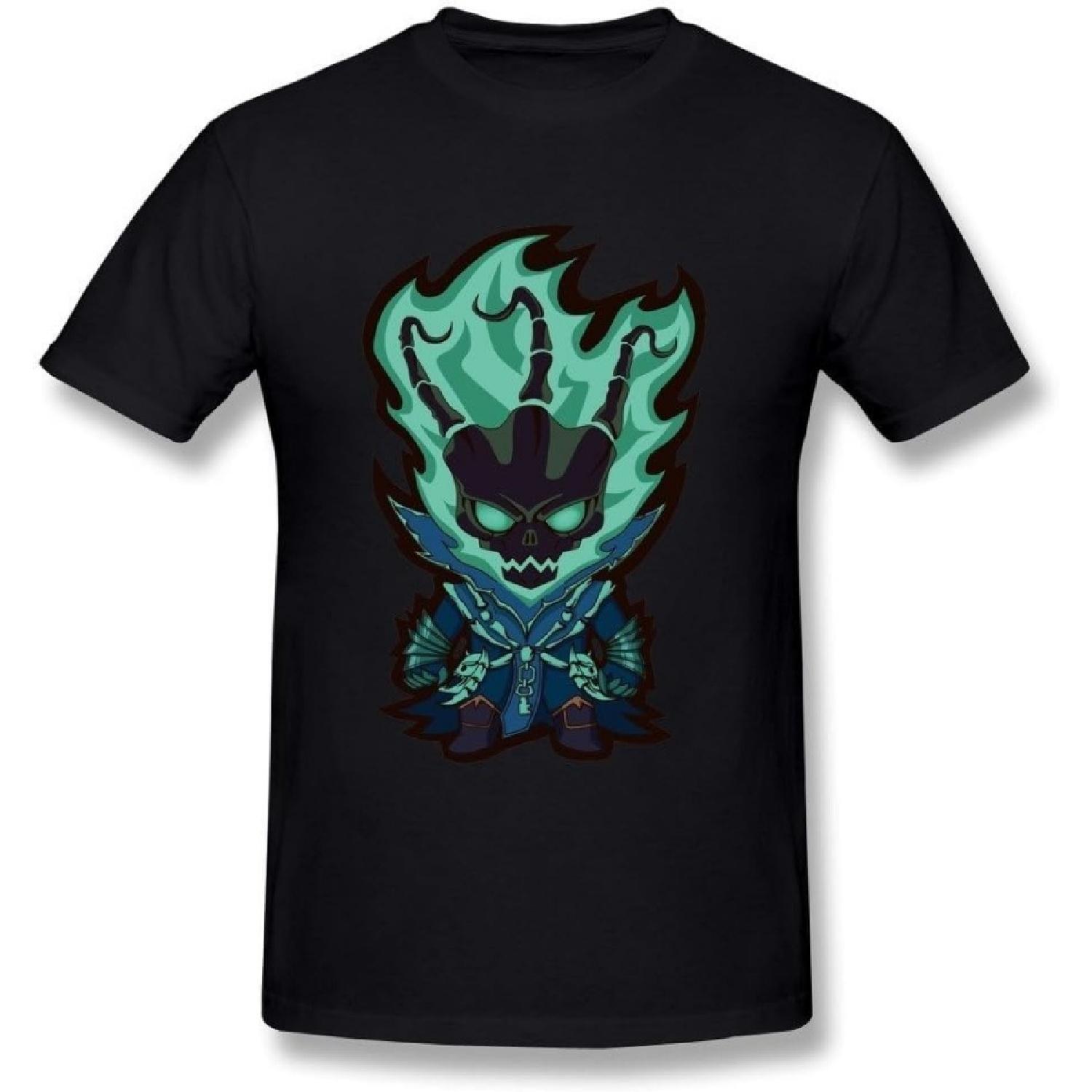 Ван Мужская Лига Легенд Герой Цепной Страж Траш Футболки XL Черный XXXXXL разноцветный