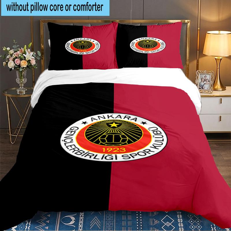 Genkelbigli Club Sports 3PCS Bedding set,Ideal for 1pc Duvet Cover And 2pcs Pillowcases Perfect for Fan gift,Ideal for Bedroom, Dormitory