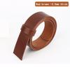 Pure cowhide original color vegetable tanned leather belt strip semi-finished headless pants belt for women and men handmade DIY