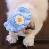 Handmade Craft Cat Knitted Hat Soft Warm Cat Beanie Fashion Pet Cosplay Headwear  Puppy Style