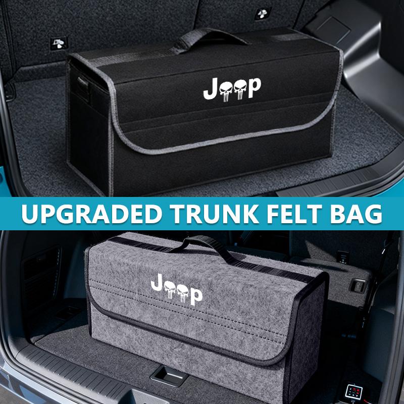 Car Trunk Organizer Bag Large Capacity Auto Multiuse Tool Box For Jeep Grand Cherokee Wrangler JK Renegade Gladiator Compass AMV1