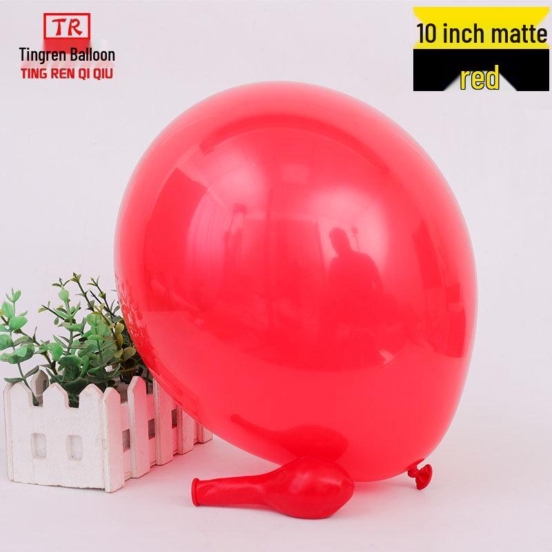 10-inch Wedding Celebration Matte Balloons - Pack of 1.8g Round Latex for Party Decorations & Arrangements.