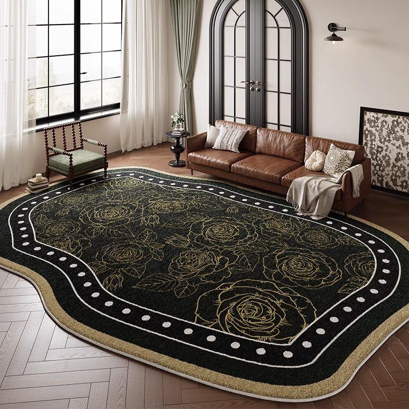 

Ковер из искусственного кашемира для гостиной, спальни, американского сада, ретро, французский нерегулярный ковер 120 * 160cm