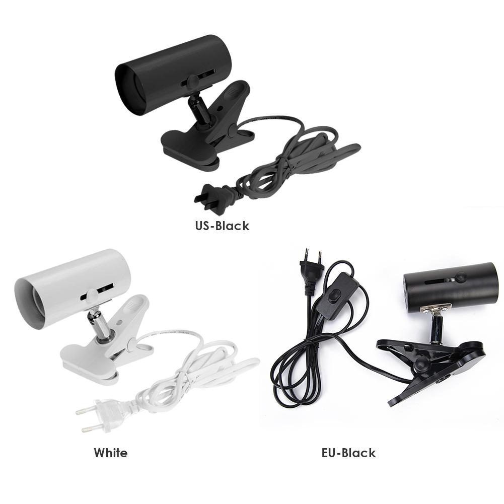 E27 Pet Light Holder Heating UVA UVB Clip-on Bulb with Cover Reptile Lamp Set Energy Saving Lighting Accessories