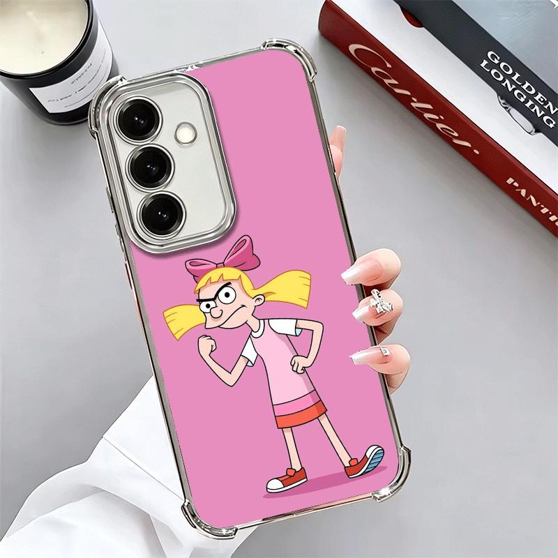 

Cartoon Hey Arnold Helga Plating Phone Case For Samsung A17 A07 A37 A57 A16 A56 A15 A55 A14 A54 A13 A53 A26 A36 A25 A35 A24 A34 Samsung A53
