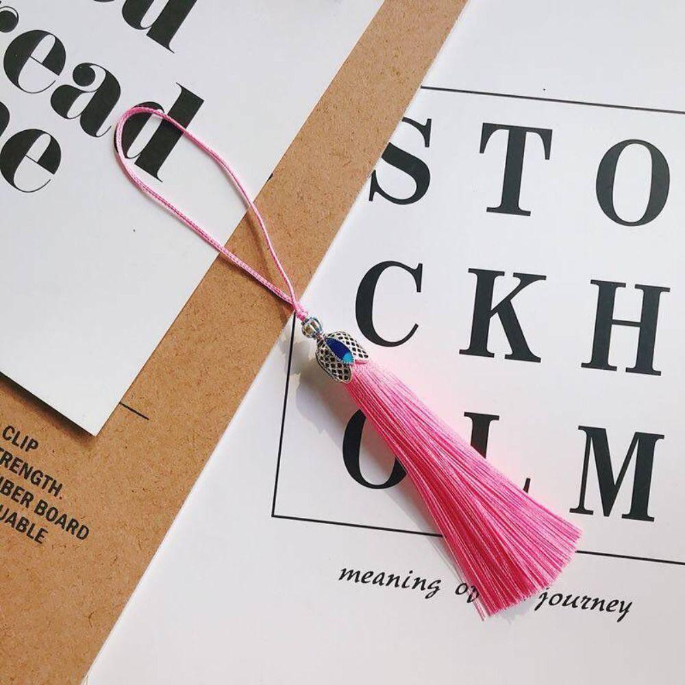 Tassels Polyester Phone Pendant Mobile Phone Straps Mobile Phone Lanyard Silk Cloisonne Keychain