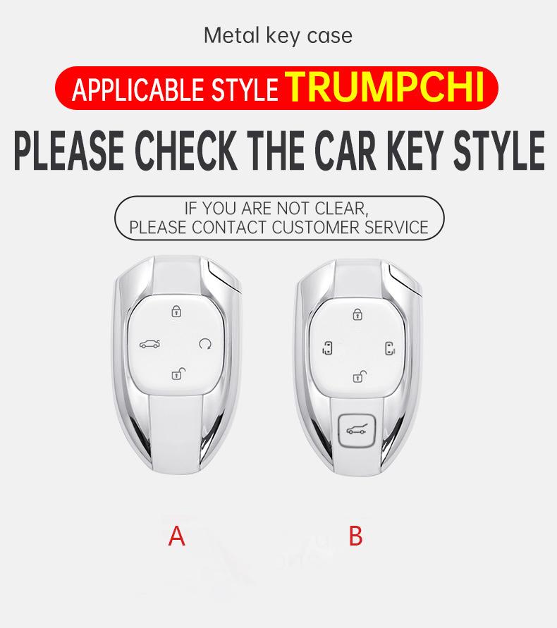 Interior Mouldings Car Zinc Alloy Leather Key Cover Case For GAC New Energy Trumpchi 2021 Empow J11 J12 J13 J14 J15 J16 GS8 Keyc